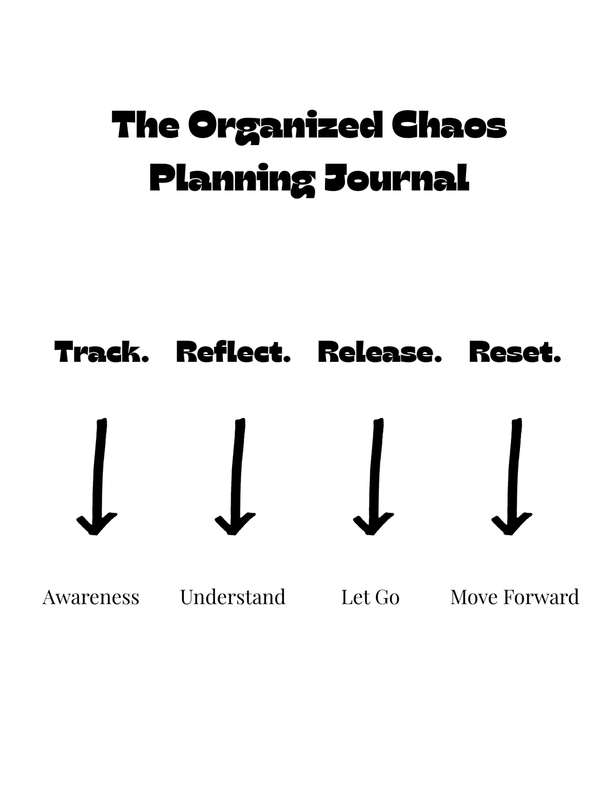 The Organized Chaos Planning Journal - Digital Typing Edition